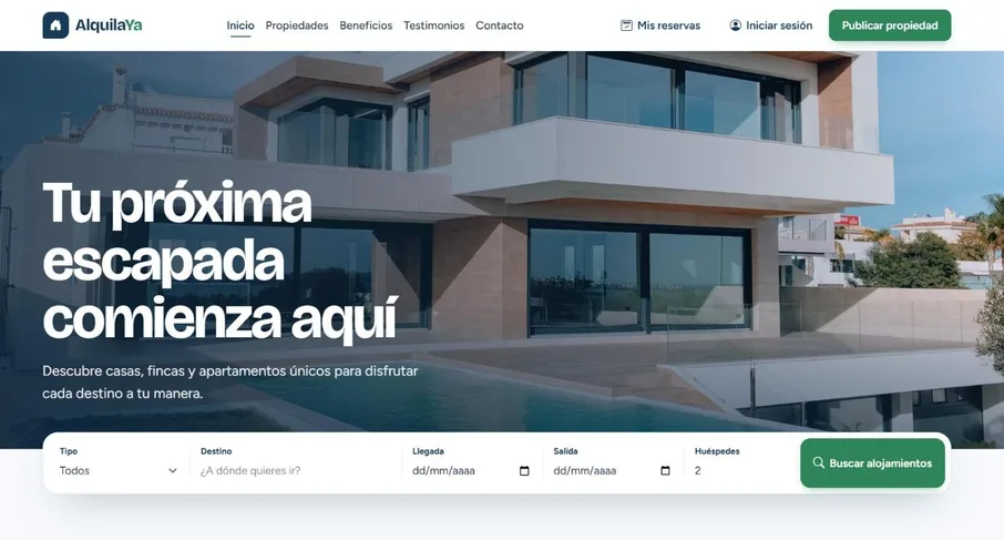 AlquilaYa — Arriendo Vacacional