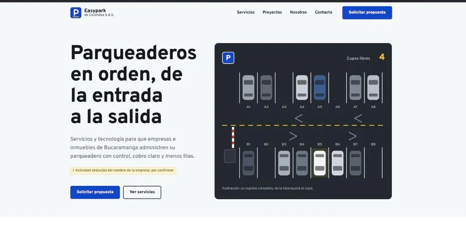 Easypark de Colombia — Tecnología para Parqueaderos