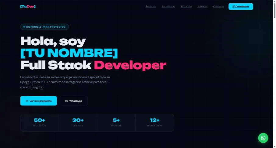 Portafolio — Desarrollador Web Freelance