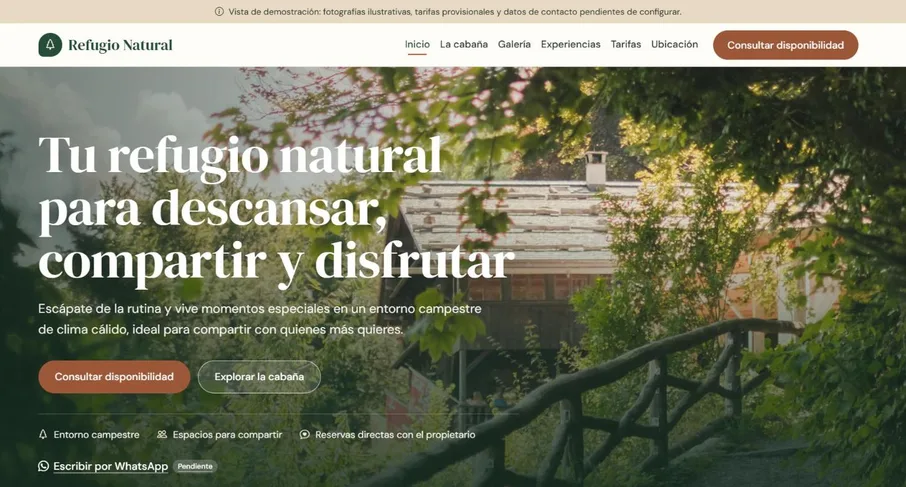 Refugio Natural — Cabaña Campestre