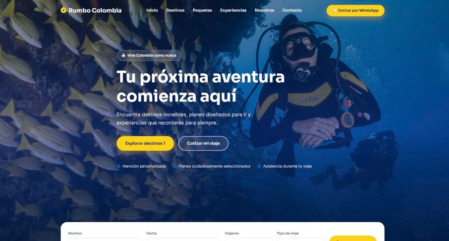 Rumbo Colombia — Plataforma de Agencia de Viajes